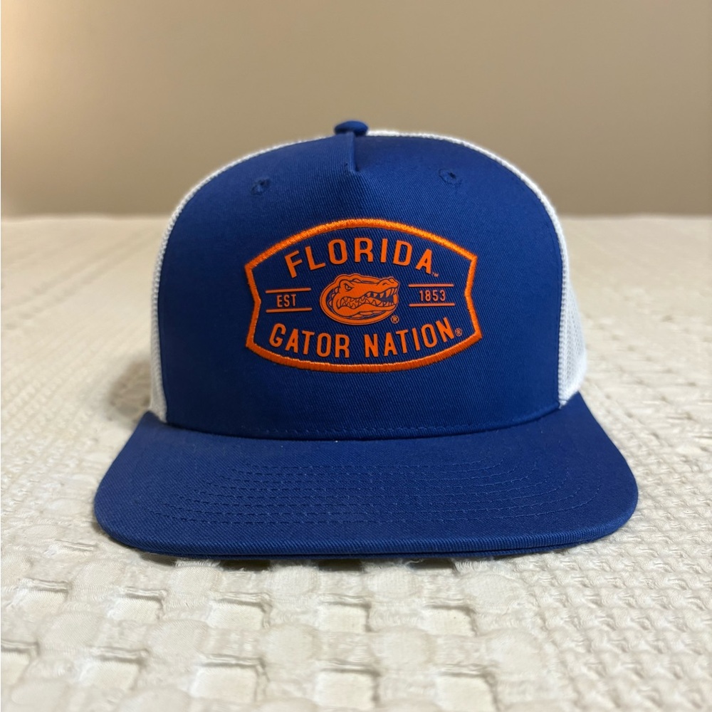 Florida Gator Nation Blue and White Cap